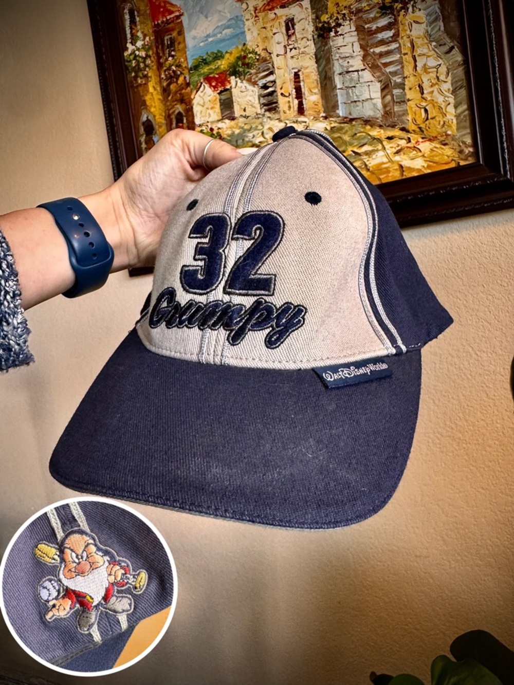 Disney Baseball Hat Grumpy Snow White Character